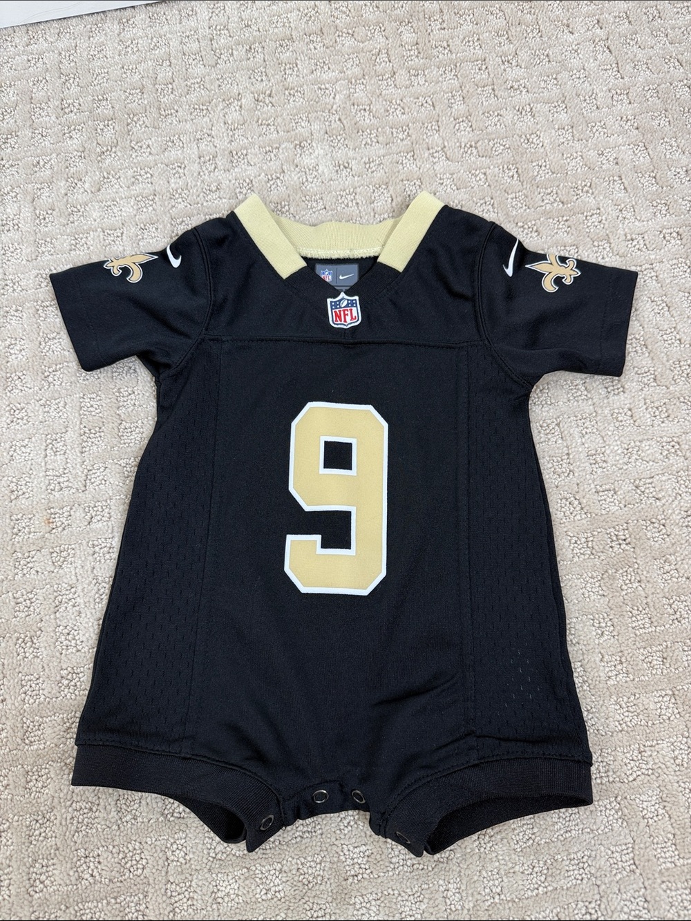 NFL | New Orleans Saints Drew Brees Baby Onesie Size 3-6M